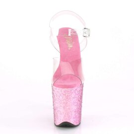 Pleaser Sandales FLAMINGO-808CF Transparent Rose EU-35/US-5