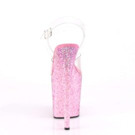 Pleaser Sandales FLAMINGO-808CF Transparent Rose EU-35/US-5
