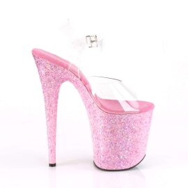 Pleaser Sandales FLAMINGO-808CF Transparent Rose EU-35/US-5