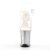 Pleaser Sandales FLAMINGO-808G Transparent Argent Paillettes EU-35/US-5