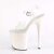 Pleaser Sandales FLAMINGO-808LG Transparent Argent Multi Paillettes EU-39/US-9