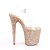 Pleaser Sandales FLAMINGO-808LG Transparent Or Rose Multi Paillettes EU-40/US-10