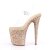 Pleaser Sandales FLAMINGO-808LG Transparent Or Rose Multi Paillettes EU-36/US-6