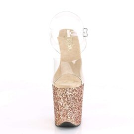 Pleaser Sandales FLAMINGO-808LG Transparent Or Rose Multi...