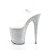 Pleaser Sandales FLAMINGO-808LG Transparent Argent Multi Paillettes EU-35/US-5