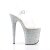 Pleaser Sandales FLAMINGO-808LG Transparent Argent Multi Paillettes EU-35/US-5