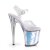 Pleaser Sandales FLAMINGO-808MC Transparent Lavande Chrome EU-35/US-5