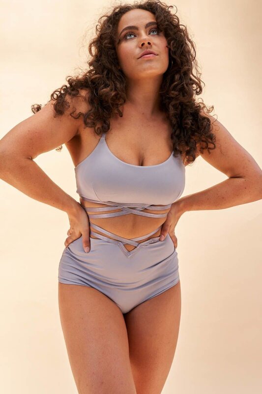 Lunalae Top Poppy Strappy Gris XS