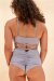 Lunalae Top Poppy Strappy Gris L