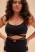 Lunalae Top Poppy Strappy Noir XXL