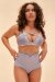 Lunalae Shorts High Waist Willow Cross Over Gris L
