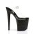 Pleaser Sandales FLAMINGO-808MG Transparent Noir EU-35/US-5