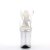 Pleaser Sandales FLAMINGO-808MMG Transparent Argent EU-35 / US-5