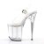 Pleaser Sandales FLAMINGO-808MMG Transparent Argent EU-35 / US-5