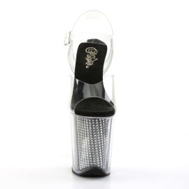 Pleaser Sandales FLAMINGO-808SRS Transparent Argent...