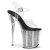 Pleaser Sandales FLAMINGO-808SRS Transparent Argent EU-39/US-9