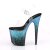Pleaser Sandales FLAMINGO-808SS Transparent Noir Bleu Multi Paillettes EU-35/US-5