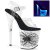 Pleaser Sandales FLAMINGO-808SW Transparent Néon Blanc EU-37/US-7