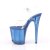 Pleaser Sandales FLAMINGO-808T Transparent Bleu EU-35/US-5
