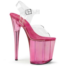 Pleaser Sandales FLAMINGO-808T Transparent Rose EU-37/US-7