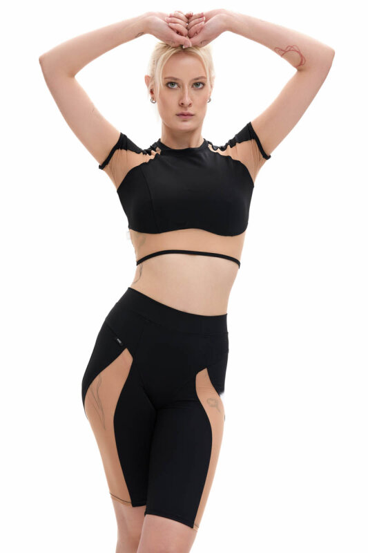 MÆD Short Cycliste Laecker 1.0 Noir + Nude XS
