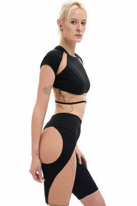 MÆD Short Cycliste Laecker 1.0 Noir + Nude L