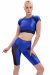 MÆD Short Cycliste Laecker 1.0 Bleu Cobalt + Noir XS