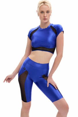 MÆD Short Cycliste Laecker 1.0 Bleu Cobalt + Noir M