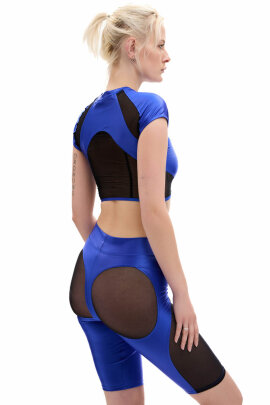 MÆD Short Cycliste Laecker 1.0 Bleu Cobalt + Noir XXL