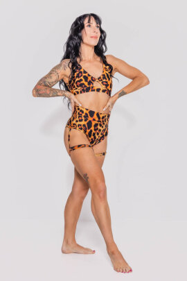 AMBR Designs Short porte-jarretelles taille haute Fierce XS