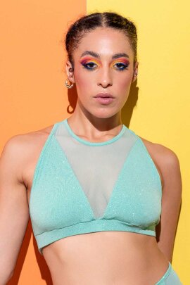RAD Haut Triangle Glitter Aqua M