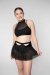 Zasha Polewear Short taille haute Grace Noir M