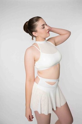 Zasha Polewear Short taille haute Grace Blanc L