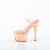Pleaser ADORE-708 Sandales à plateforme Chrome Transparent Or EU-35 / US-5