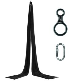 PoleSports Tissu aérien avec oeillet et mousqueton