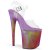 Pleaser Sandales FLAMINGO-808WR Transparent Violet Hologramme EU-35/US-5