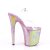 Pleaser Sandales FLAMINGO-808WR Transparent Violet Hologramme EU-35/US-5