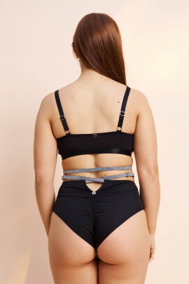 Lunalae Top Ivy Diamante Noir XL