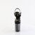Pleaser FLAMINGO-808T-1 Sandales à plateforme Transparent Noir fumé EU-37 / US-7