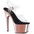 Pleaser Sandales ADORE-708 Transparent Or Rose Chrome EU-36/US-6