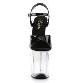 Pleaser Sandales FLAMINGO-809 Noir Transparent EU-37/US-7