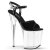 Pleaser Sandales FLAMINGO-809 Noir Transparent EU-37/US-7