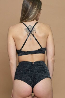 Zasha Polewear Short taille haute Faye Noir XS