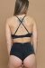 Zasha Polewear Short taille haute Faye Noir S