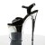 Pleaser Sandales FLAMINGO-809 Noir Argent Chrome EU-35/US-5