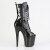 Pleaser FLAMINGO-1041GP Bottines à plateforme Revêtement laqué Paillettes Noir EU-40 / US-10