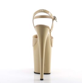 Pleaser Sandales FLAMINGO-809 Crème EU-35/US-5