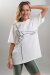 Paradise Chick Supreme Pole Dancer T-Shirt Crème XS/S