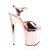 Pleaser Sandales FLAMINGO-809 Or Rose Métallique Chrome EU-37/US-7