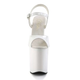 Pleaser Sandales FLAMINGO-809 Blanc EU-35/US-5
